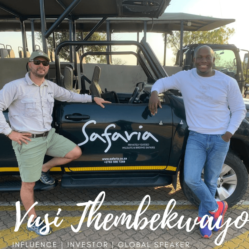 Vusi Thembekwayo on Safari